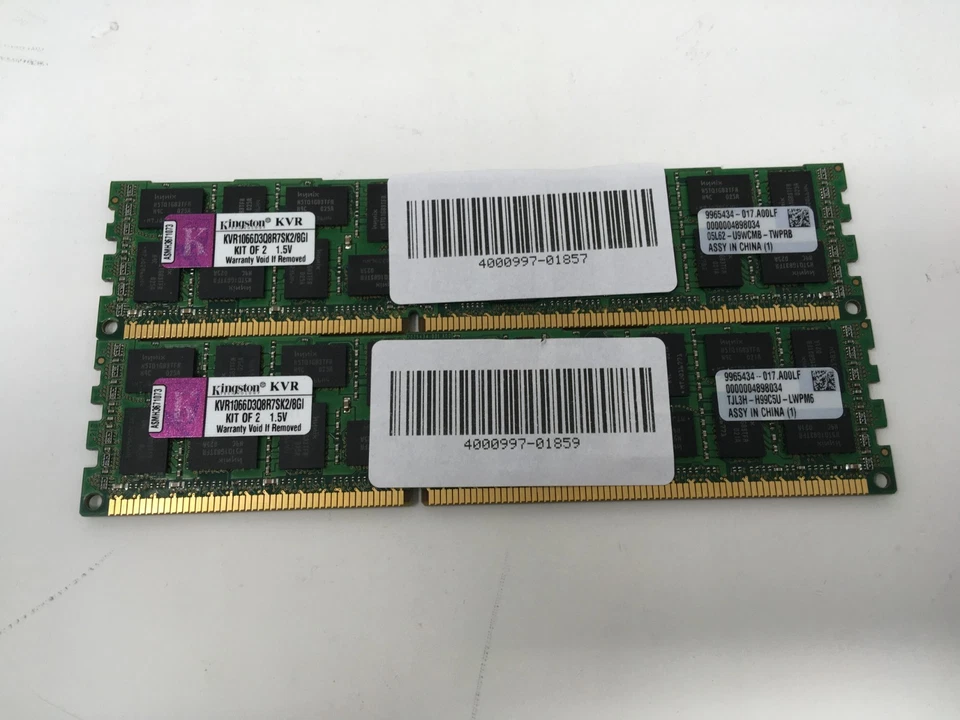 Kingston 16GB- 8GBx2 -DDR3 ECC RDIMM KVR1066D3Q8R7SK2/8GI (SERVER RAM) - Image 3 of 4