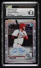 2020 Bowman Draft Chrome Picks Refractor 118/499 Alec Burleson CSG 9.5 Auto 0io