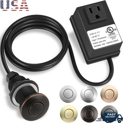 Garbage Disposal Air Switch Kit UL Certified Easy Install Waterproof Durable New