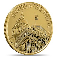 2026 1 oz Texas Mint State Capitol Gold Round (New) 4566.49 per troy oz
