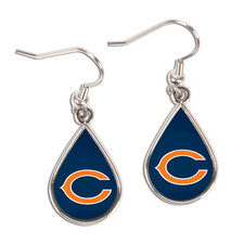 Chicago Bears Tear Drop Dangle Jewelry Earrings BRAND NEW FREE SHIPPING