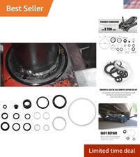 Professional Hydraulic Jack Seal Kit - 17 Pcs For Efficient Repairs On Vehicles