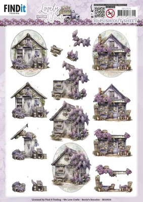 10 Pack Find It Trading Berries Beauties Punchout Sheet-Lovely Houses,Lovely Lil