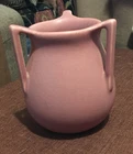 1917 Rookwood Pottery 3 Handle Buttress Vase Pink Matte Glaze