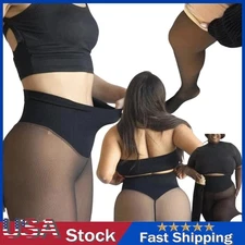 Women Thermal Tights Slim Fake Translucent Stockings Winter Pants US