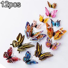 Butterfly Wall Stickers DIY Glow in the dark Home 3D Office PVC Bedroom