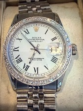 Rolex Datejust 16014 Silver Jubilee Bracelet with Silver Bezel