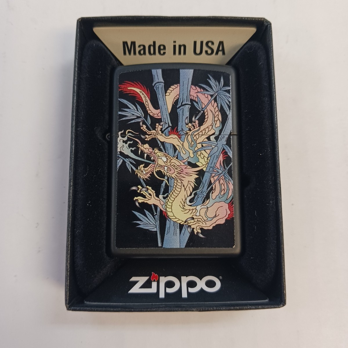新品 ビンテージ ZIPPO DRAGON USA 1999年型 ZIPPO LIGHTER Bamboo Dragon 2 BLACK NEW | eBay