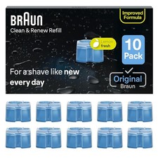 Braun Clean Renew Refill Cartridges CCR, Replacement Shaver Cleaner Liquid S...