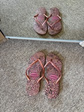 Image of HAVAIANAS women's slim animal size EU39/40 (UK6/7) crocus rose new without tags
