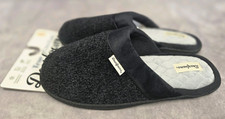 Dearfoams Womens Slippers BLK SZ XL 11/12
