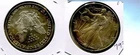 1996 AMERICAN SILVER EAGLE 1 OUNCE SILVER COIN CHOICE BU TONED 7932T