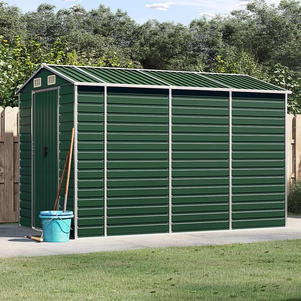 Capanno da Giardino Verde 191x300x198 cm in Acciaio Zincato 2405432