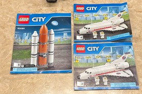 LEGO CITY Spaceport 60080 Missing 1 Fig & 1 Sticker Comes w/ Instructions
