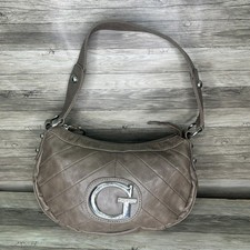 Borsa a tracolla vintage Guess donna cucita trapuntata Hobo Y2K borsa grossa G
