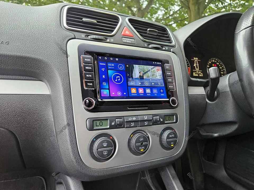 7" For Volkswagen VW EOS 2007-16 Android 15 Wireless CarPlay Radio GPS BT W/CAM Foto 3 de 4