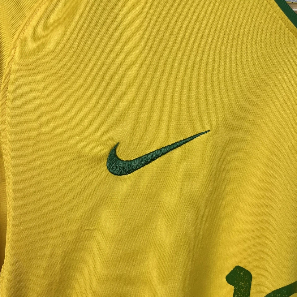 Vintage Brazil 2008 #10 Ronaldinho Jersey Nike Size Large shirt soccer Football - Image 3 of 4