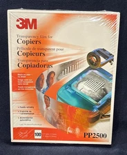3M PP2500 Transparency Film for Copier 100 sheets 8.5” x 11” New In Package