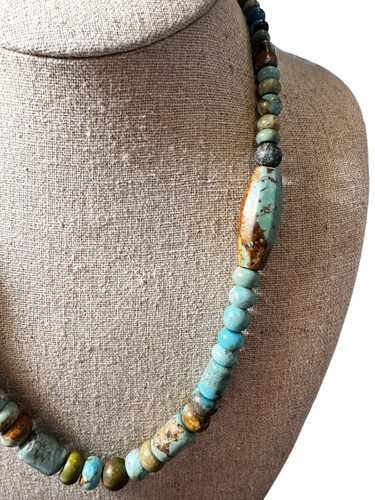 Jay King DTR 925 China Sterling Silver Necklace Turquoise Bead Southwestern - Picture 3 of 5