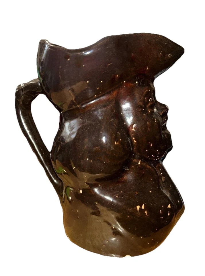 Jarra o jarra Toby cerámica marrón Foto 4 de 4