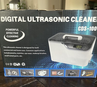 Digital Ultrasonic Cleaner 600ML LCD Timer Jewelry Watch Glasses Cleaning New