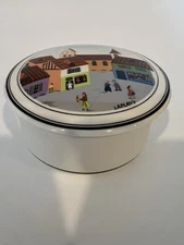 Villeroy & Boch Design Naif Laplau 4 Round Trinket Jewelry Box Village
