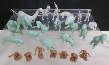 Nice Lot Vintage 1950s Marx Prehistoric Times Playset Dinosaur Plastic Figures