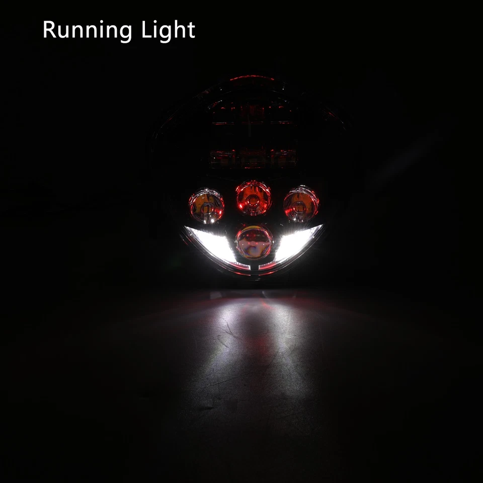 Proyector LED 7" Faro Alto/Bajo DRL para Kawasaki Ninja 250 300 400 500 650 1000 Foto 4 de 4