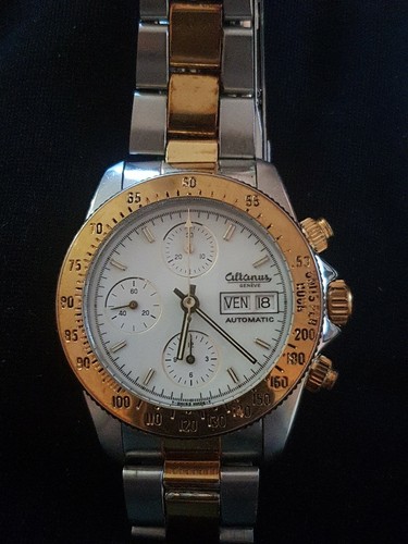 Altanus crono automatico valioux 7750 corona a vite | eBay