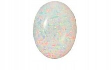 OPALE ARLECCHINO ovale cabochon 5x3 mm