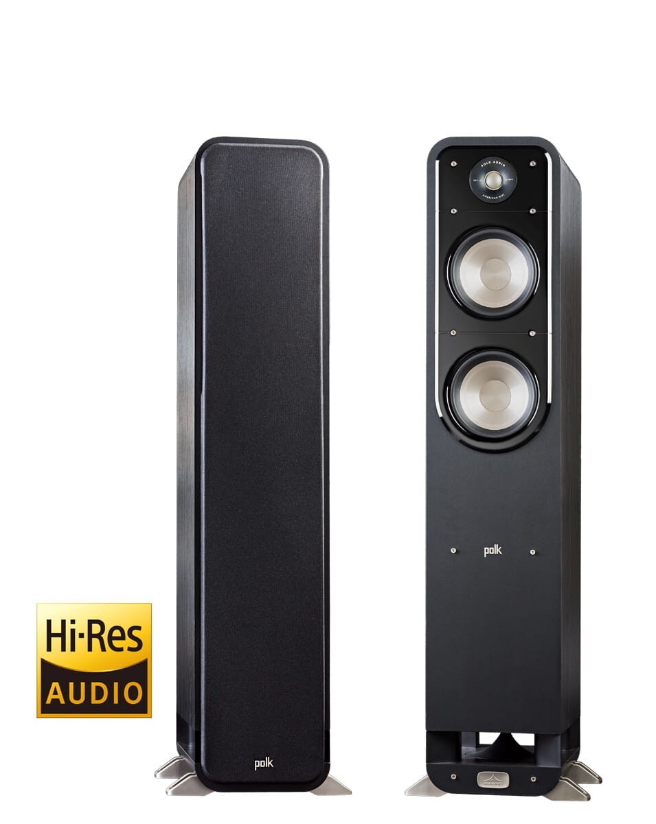 Polk Audio S55 Speakers - Signature Series - Black Walnut Finish
