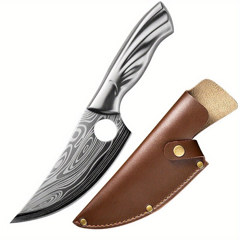 Kitchen Chef's Knife Damascus Japanese Meat Cleaver Fruit Knives Fit Camping BBQ