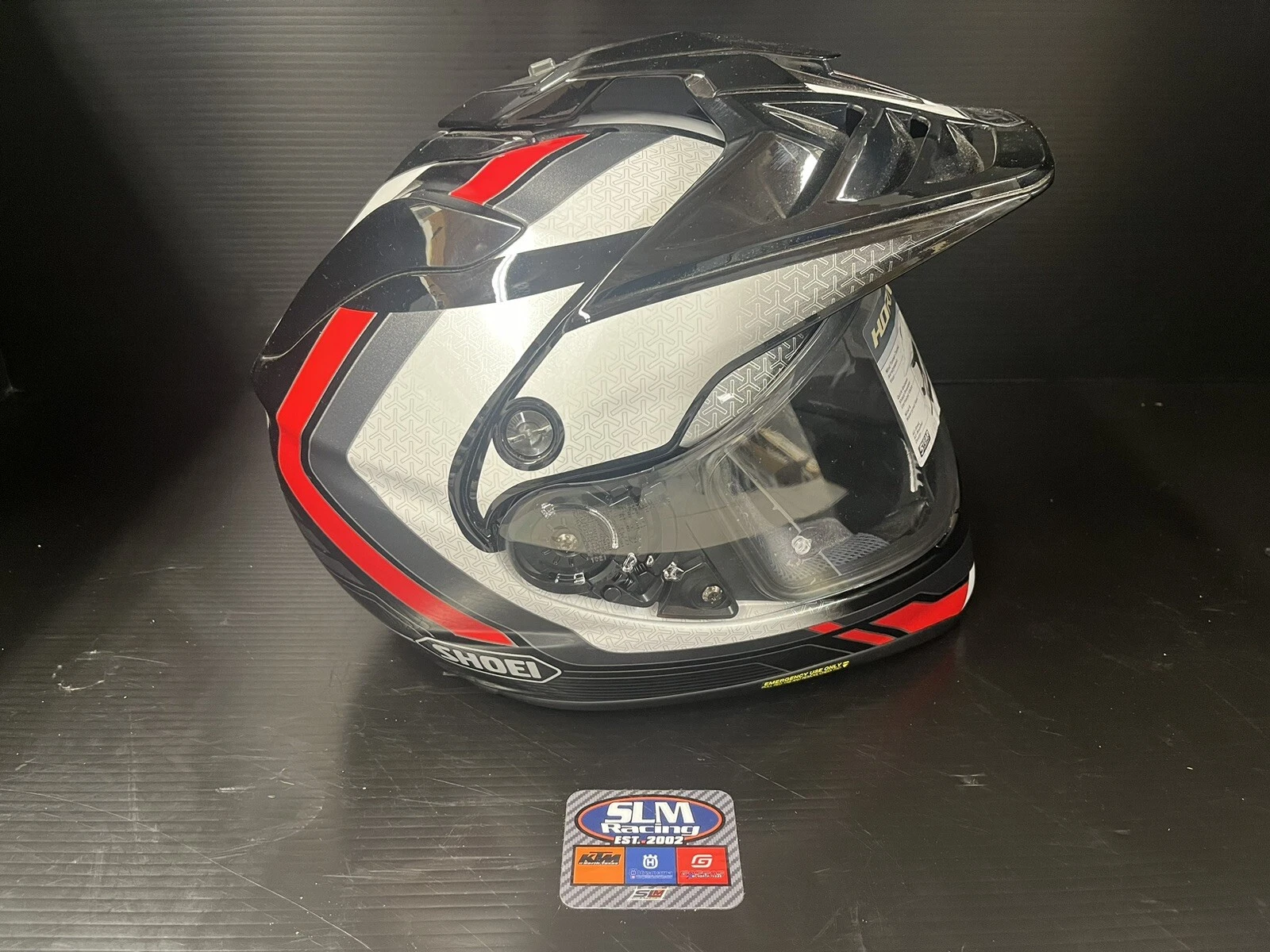 Shoei Hornet X2 Sovereign TC-1 Dual Sport Helmet - Black/Red/White