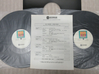 STEVIE NICKS Westwood One Pop Concert 1987 Live RADIO SHOW 2xLP + Cues FLEETWOOD