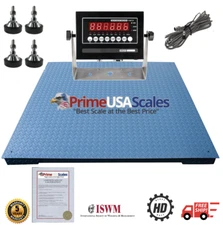 4x4 Pallet Floor Scale NTEP 10,000 lb Indicator Legal 4 Trade 5 Year Warranty 