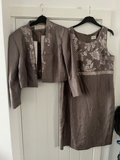 Roman two piece mocha blazer and dress size 18