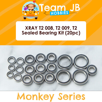 XRAY T2 008, T2 009, T2 - 20 Pcs Rubber Sealed Bearings Kit