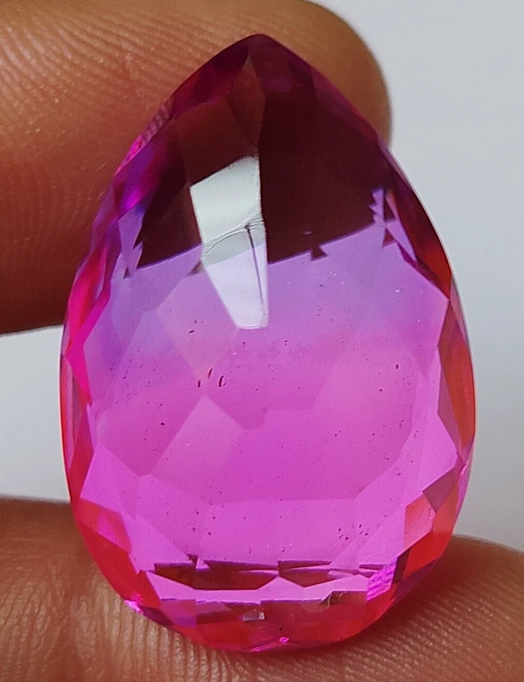 AAA+ Large Tourmaline Bi-Color 38.45 Ct. Pear Cut Loose Gemstone Gift for Women - Image 4 of 4