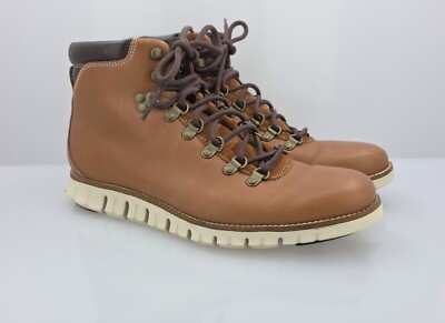 Cole Haan Men's Zero Grand Hiker Waterproof Hiking Boots Woodbury Leather  Sz