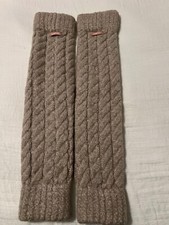 Lunya Lofty Wool Cable Leg Warmer One Size Beige Made in Peru