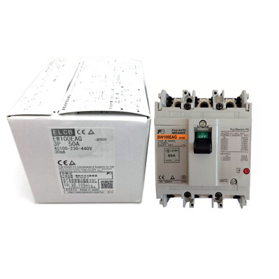 New In Box FUJI BW50EAG Circuit Breaker 3P 50A