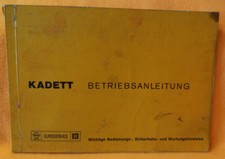 Opel KADETT Betriebsanleitung (y276 K)