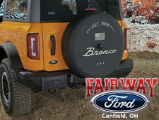 21 Thru 26 Bronco Ford Black W White Established 1966 Logo 32 Spare Tire Cover