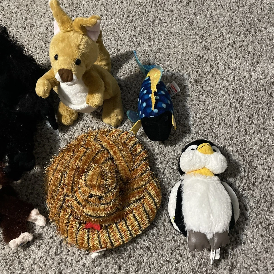 Webkinz Lil Kinz Lot Of 10 No Codes Plush Only Turtle Duck Penguin Monkeys Gecko - Image 3 of 4