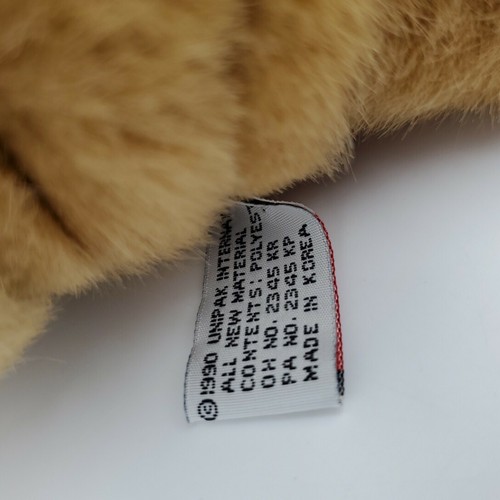 Vintage Unipak Teddy Bear Plush Stuffed Animal Jointed 1990 black eye bandage - Picture 7 of 9