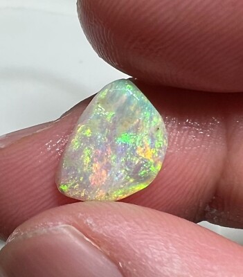 Solid Lightning Ridge Crystal Opal Australian Gemstone Ring Pendant Sunset Color