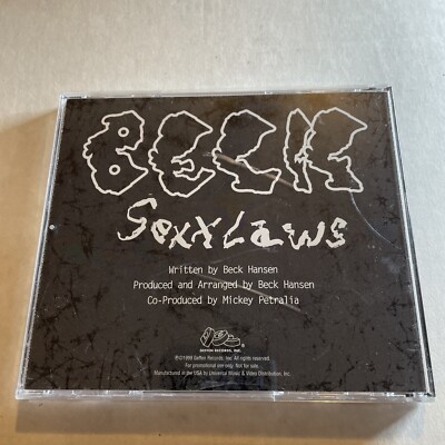 XX BECK Sexxlaws Sexx laws RARE 1999 PROMO Radio DJ CD Single Sex