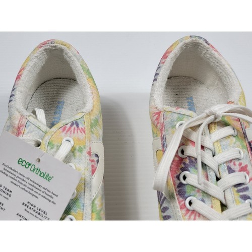NWT Tretorn Eco Ortholite Orthopedic Tie Dye Hippie Low Top Sneakers Womens 9.5 - Picture 3 of 8