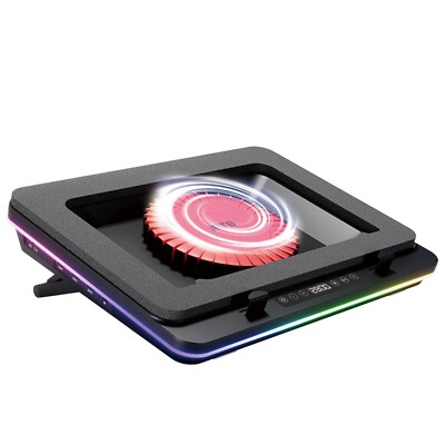 IETS GT600 RGB Laptop Cooling Pad Equipped with Gigantic Turbo-Fan