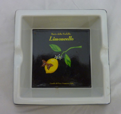 AMERICAN ATELIER CAFE MILANO 5298 BACIO DELLA FARFALLA LIMONCELLO LEMON ASHTRAY